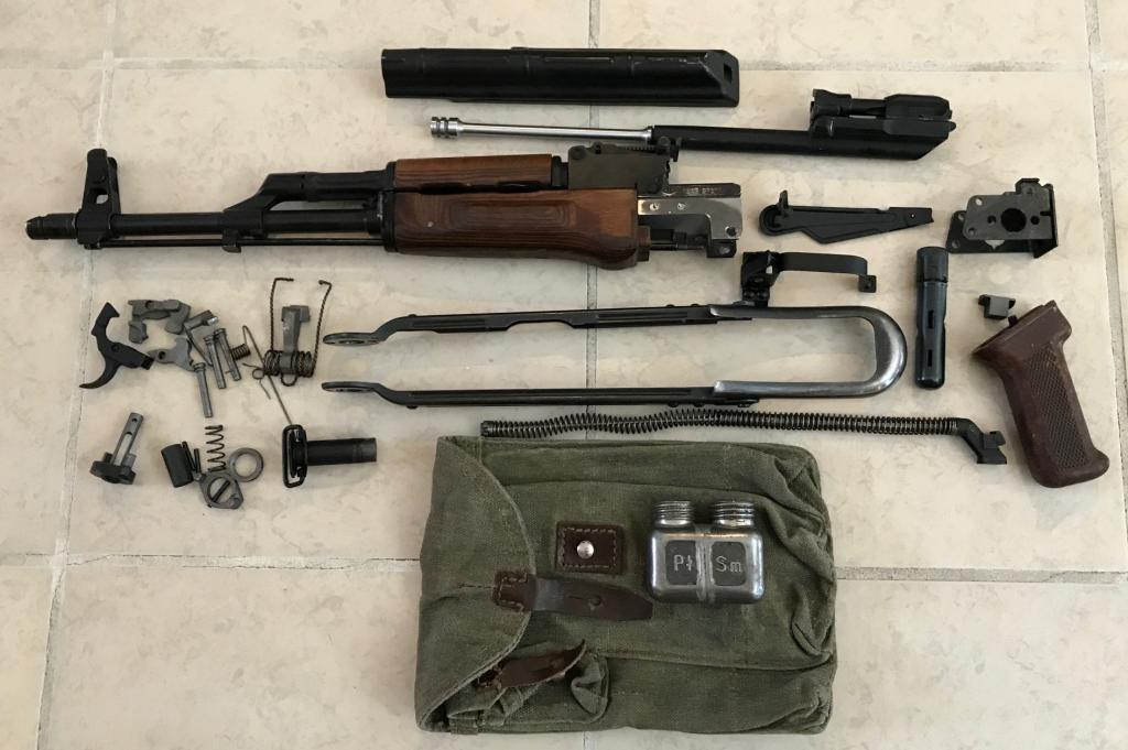 WTS Parts kit collection. Polish AKMS, Romy MD65, DP28, Yugo M70AB2