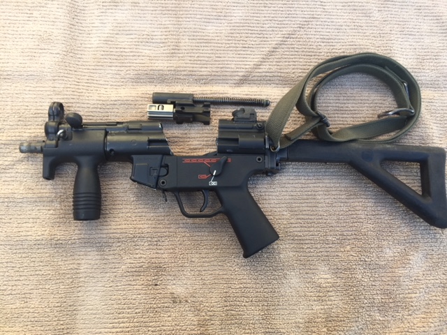 Available is an excellent to like-new condition factory HK MP5K-PDW parts k...